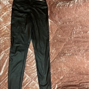 Faux leather leggings